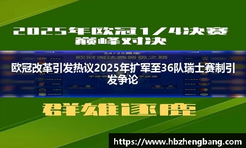 欧冠改革引发热议2025年扩军至36队瑞士赛制引发争论